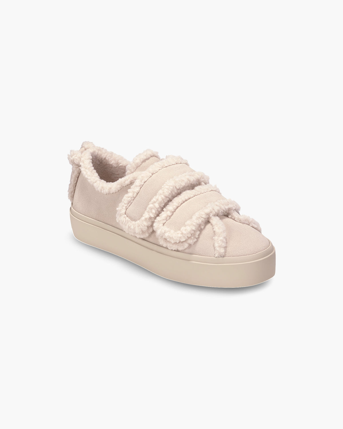 INUIKII Shearling Low Velcro Pastelle damesko