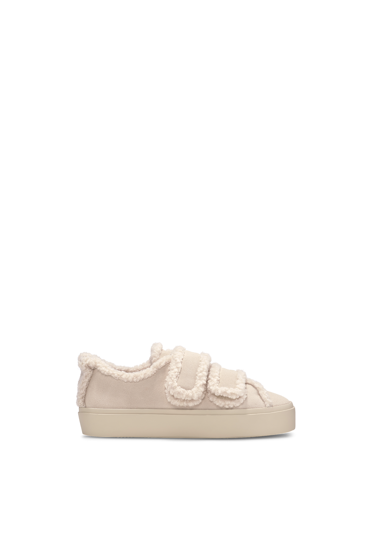 INUIKII Shearling Low Velcro Pastelle damesko