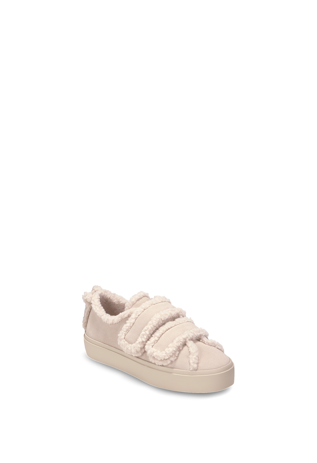INUIKII Shearling Low Velcro Pastelle damesko