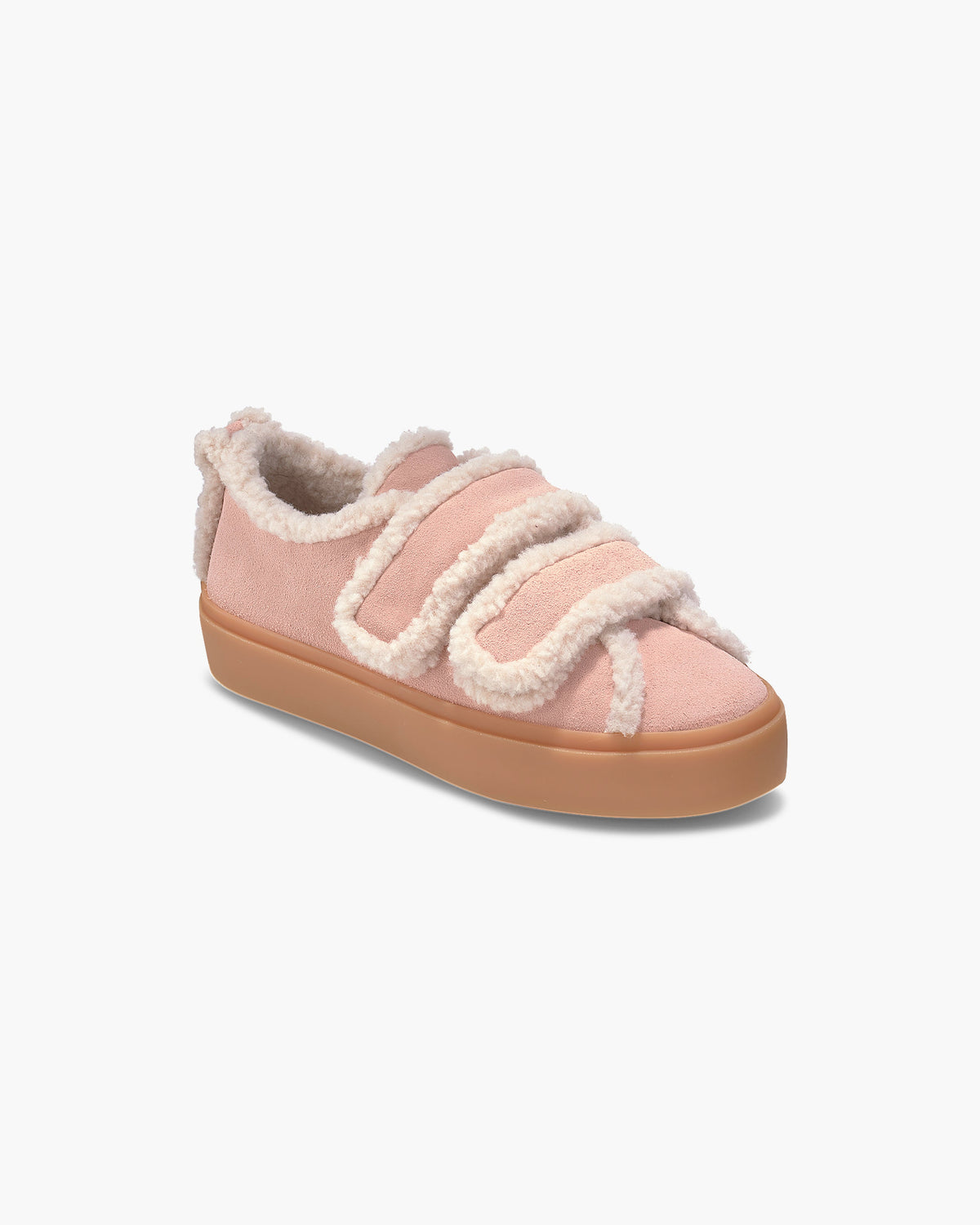 INUIKII Shearling Low Velcro Pastelle damesko