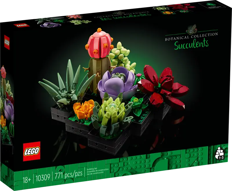 LEGO® Botanicals Sukkulenter 10309 – Utstillingssett for Voksne