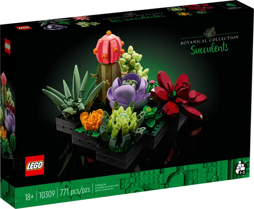 LEGO® Botanicals Sukkulenter 10309 – Utstillingssett for Voksne