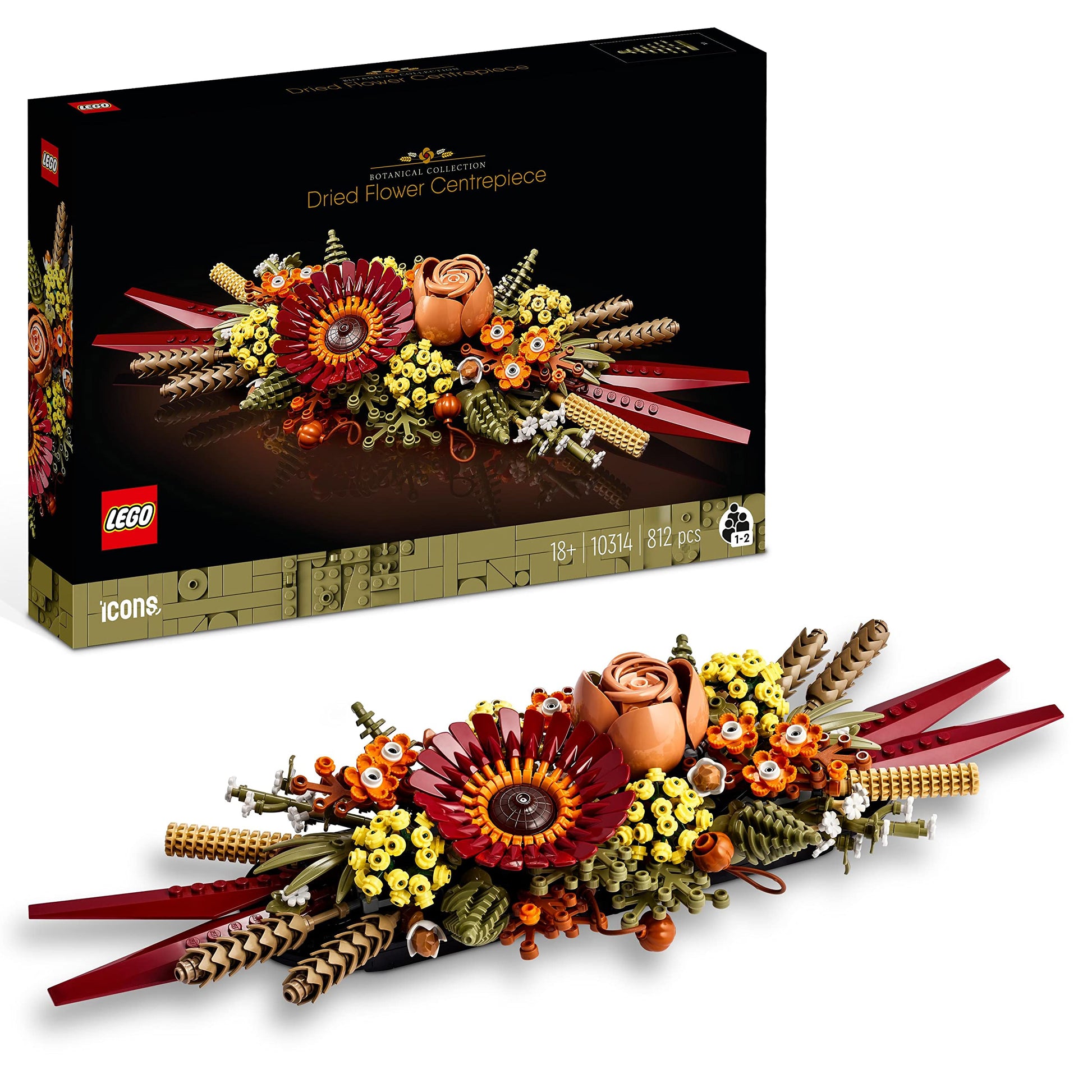 LEGO® Icons Tørket Blomsterdekorasjon 10314 – Utstillingsmodell