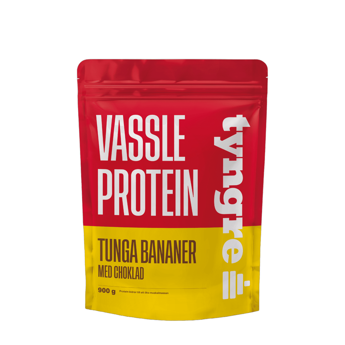 Tyngre Myseprotein – sjokolade og dessert – variant Seige bananer med sjokolade (900g)