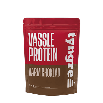Tyngre Myseprotein – frukt, vanilje og kaffe – variant Varm sjokolade (900g)