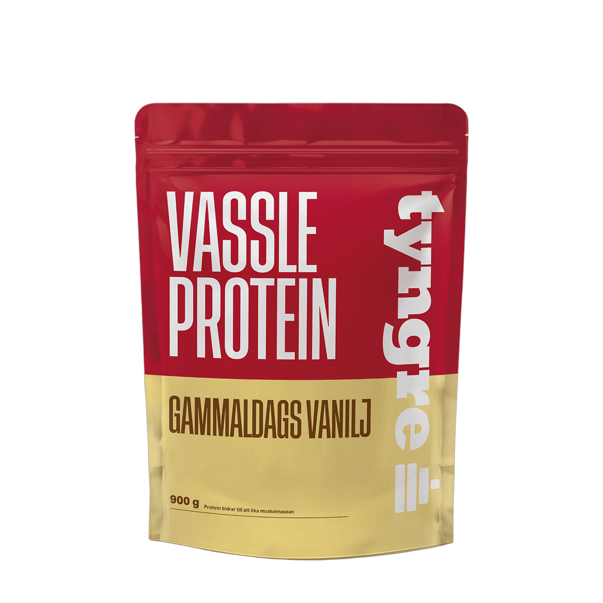 Tyngre Myseprotein – frukt, vanilje og kaffe – variant Gammeldags vanilje (900g)