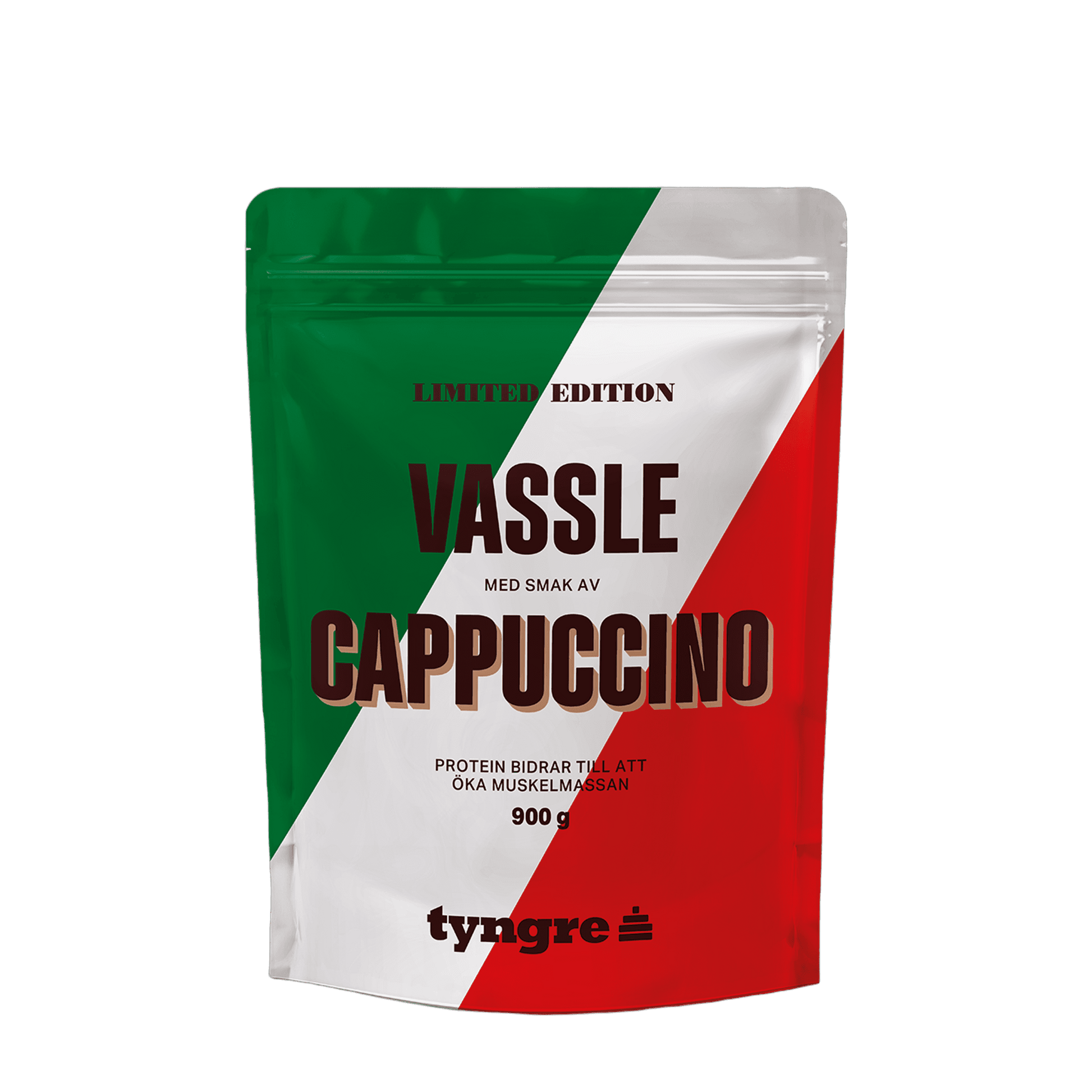 Tyngre Myseprotein – frukt, vanilje og kaffe – variant Cappuccino (900g)
