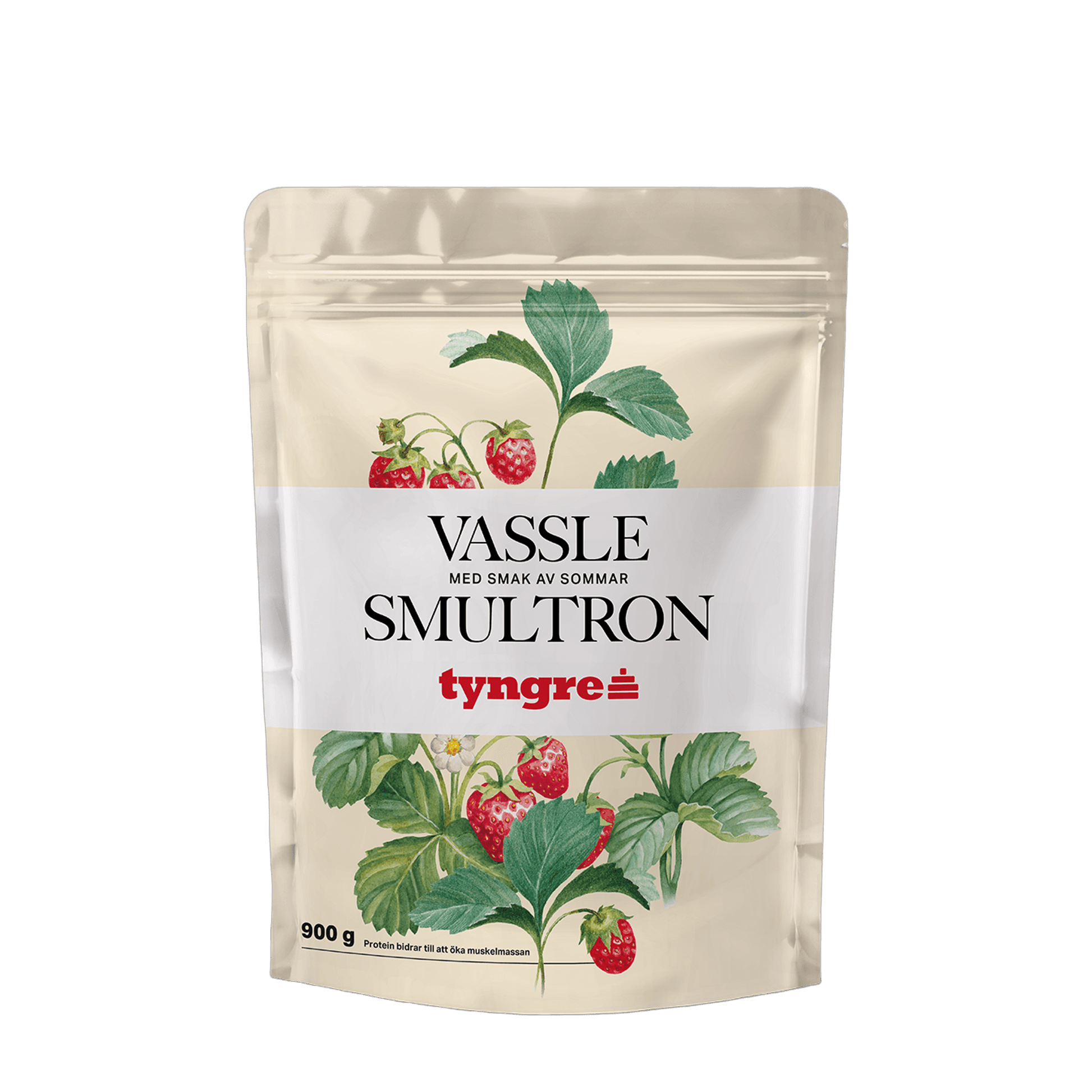 Tyngre Clear Whey og fruktige proteinpulver – variant Markjordbær (900g)