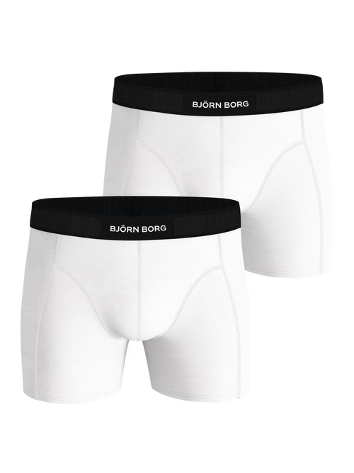 Björn Borg Cotton Stretch Boxer 2-pack - Black/White