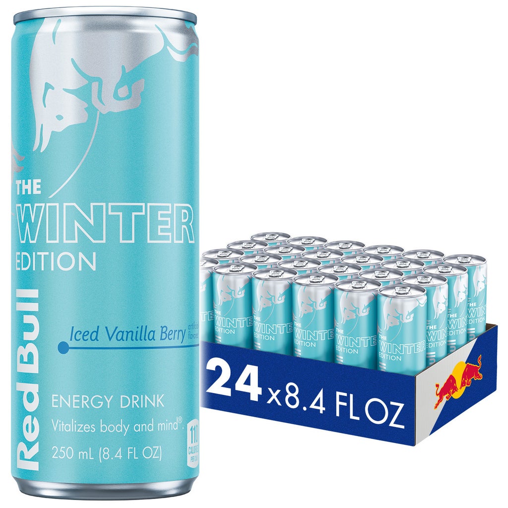 Komplett Red Bull Iced Vanilla Berry flak med 24 x 250 ml