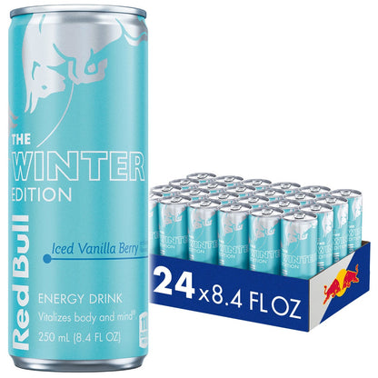 Komplett Red Bull Iced Vanilla Berry flak med 24 x 250 ml