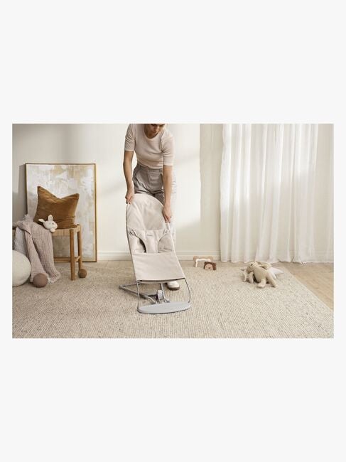 BabyBjörn Bliss Babysitter Vevd Mélange, lys beige