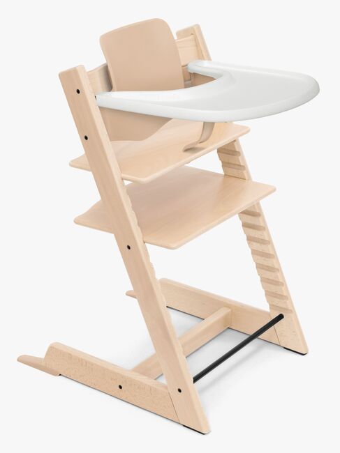Stokke Tripp Trapp matstol Bundle inkl. brikke, Natural/White