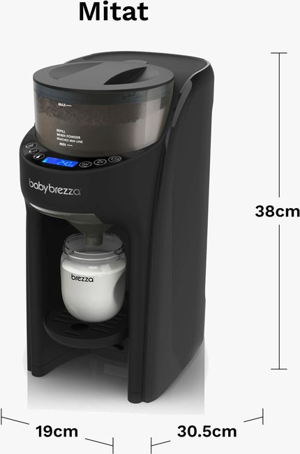 Baby Brezza Formula Pro Advanced Melkeerstatning- og vellingmaskin, Svart