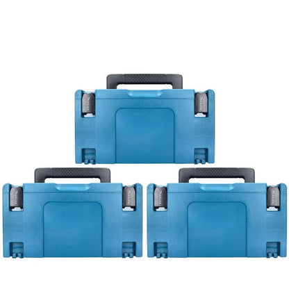 Makita 821551-8 MakPac Type 3 oppbevaringskoffert – 3‑pk, 396 x 296 x 210 mm – Sølv