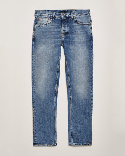 Nudie Jeans Solid Ollie Jeans – Worn Vintage – størrelse W36, lengde L34