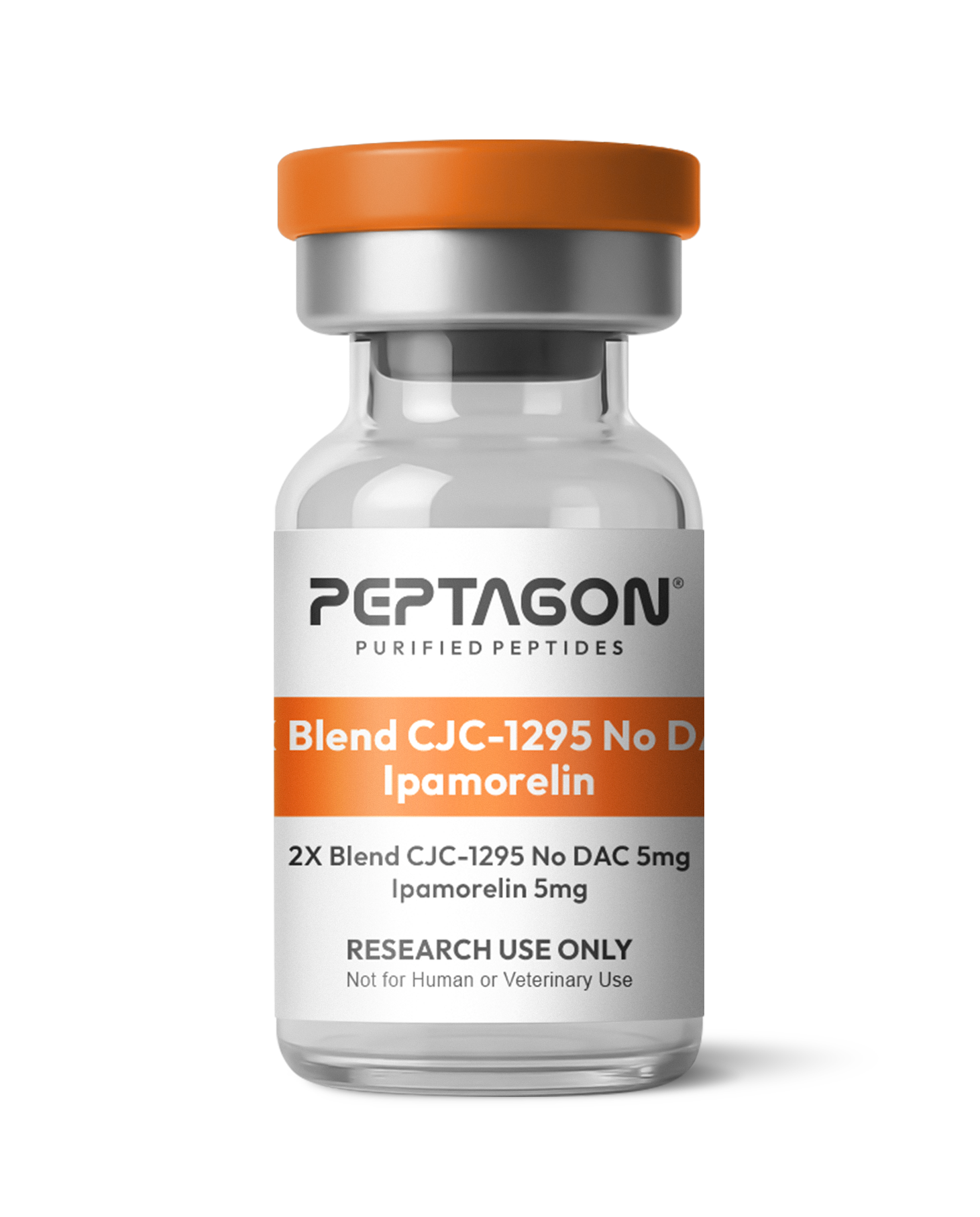 Peptagon CJC-1295 No DAC + Ipamorelin Research Peptide Blend – 5mg / 5mg