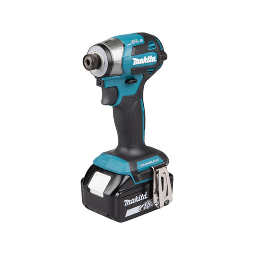 Makita DTD173Z 18V LXT slagtrekker, børsteløs 180 Nm, 1/4 tomme – Gull – inkl. batteri og lader