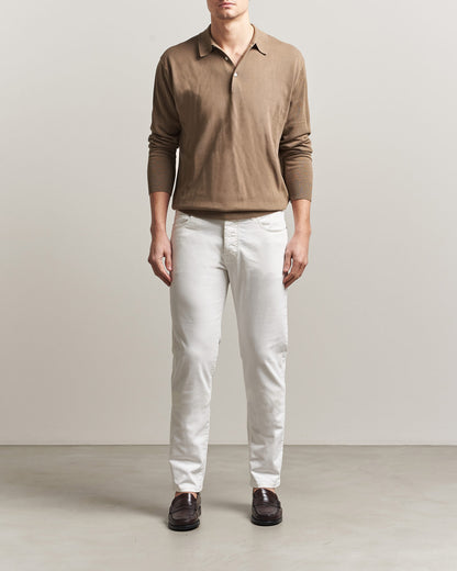 Jacob Cohën Bard Slim Fit Bull-stretchjeans – hvit – detaljbilde 3