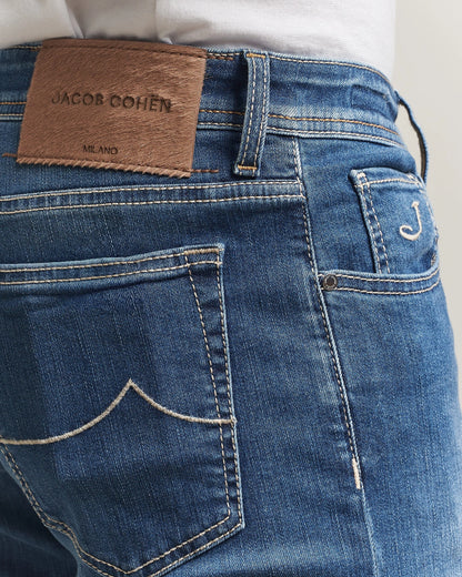 Jacob Cohën Bard Slim Fit superstretchjeans – lys vintage – detaljbilde 6