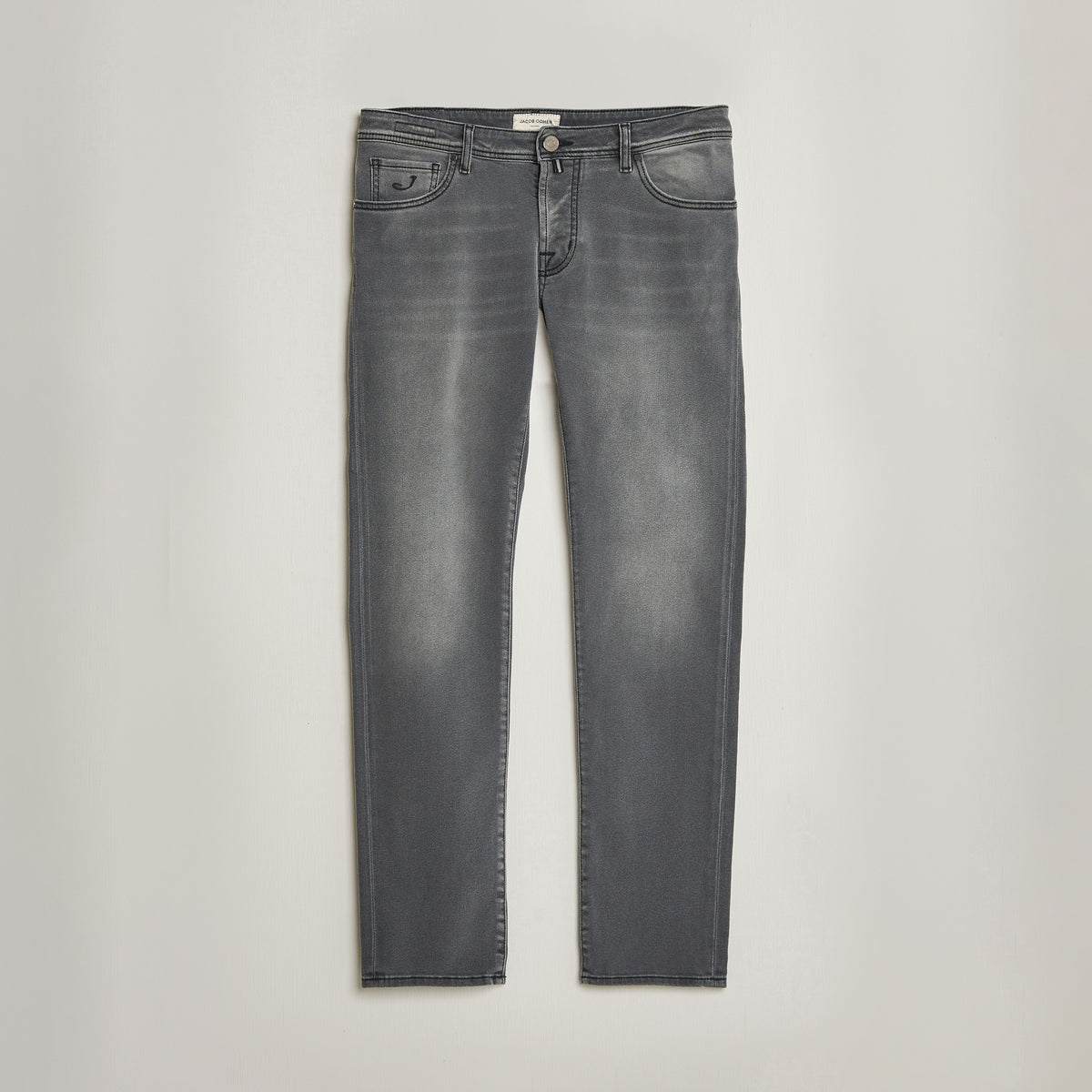 Jacob Cohën Nick Slim Fit Power Stretch-jeans – lys svart vask – produktbilde