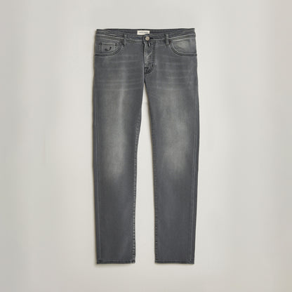 Jacob Cohën Nick Slim Fit Power Stretch-jeans – lys svart vask – produktbilde