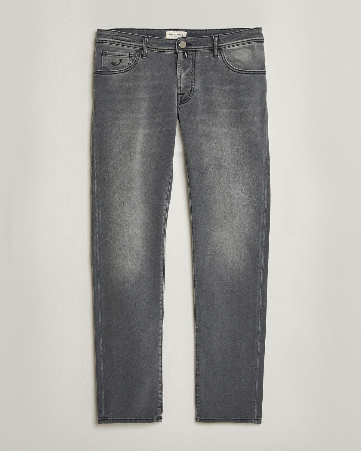 Jacob Cohën Nick Slim Fit Power Stretch-jeans – lys svart vask – detaljbilde 2