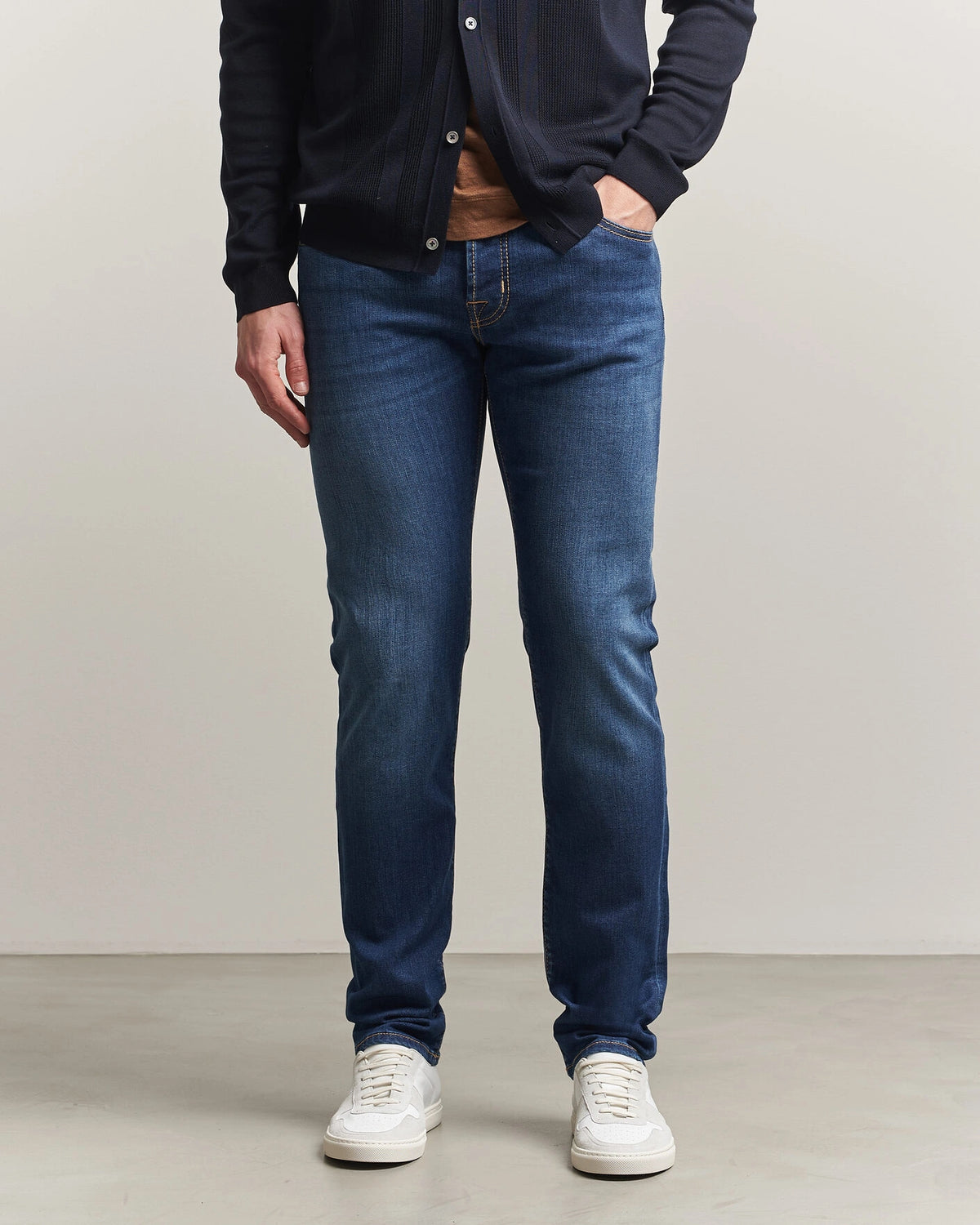 Jacob Cohën Nick Slim Fit superstretchjeans – medium vintage – detaljbilde 4