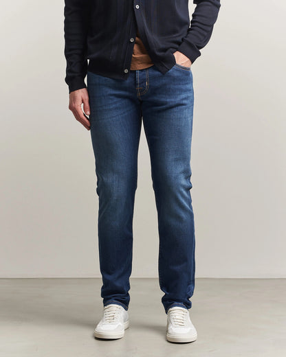 Jacob Cohën Nick Slim Fit superstretchjeans – medium vintage – detaljbilde 4