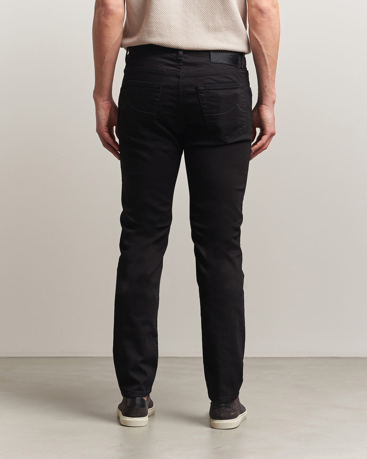 Jacob Cohën Nick Slim Fit stretchjeans Stay Black – skyllesvart – detaljbilde 5