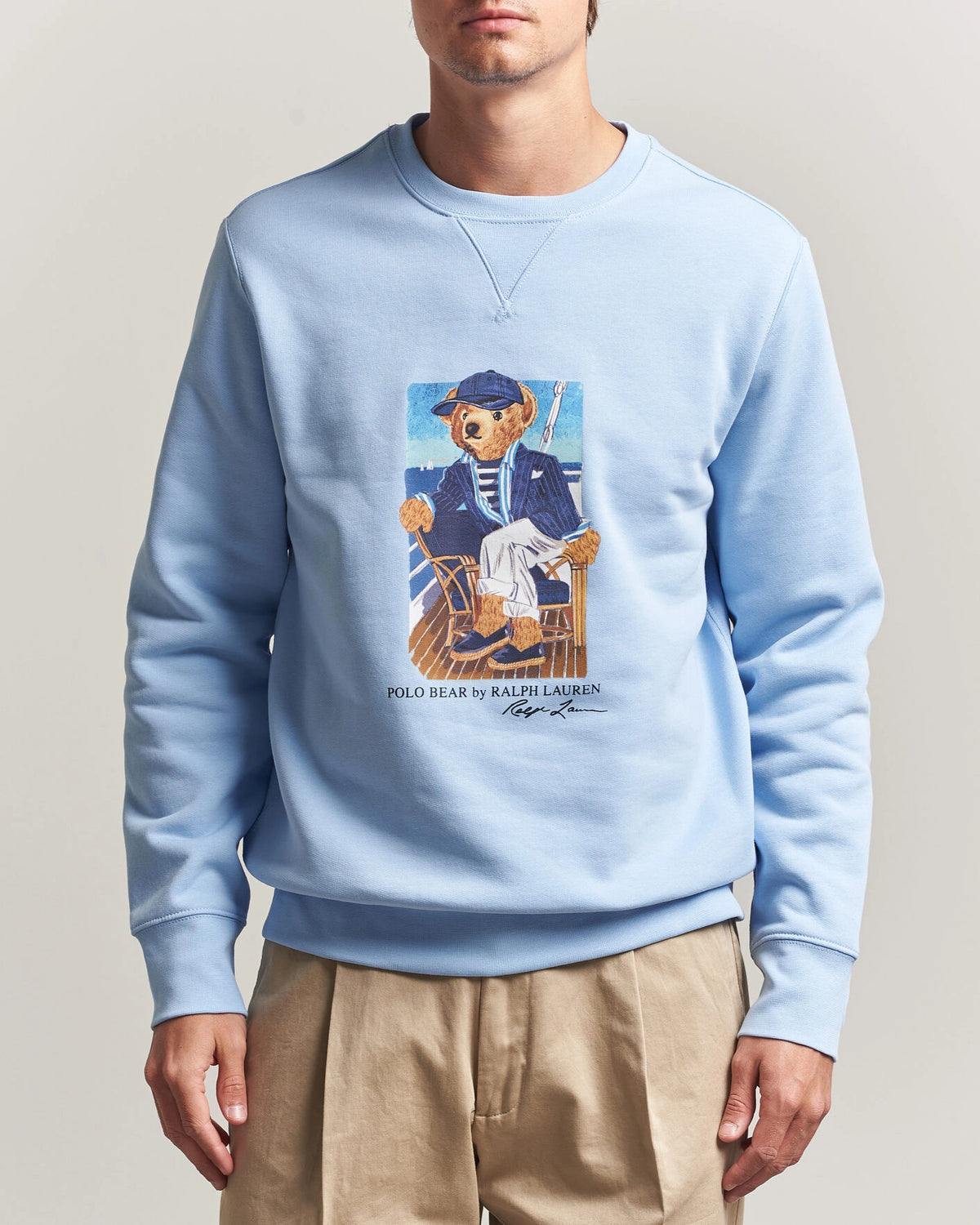Polo Ralph Lauren Newport Bear Sweatshirt i kontorblå, produktbilde 3