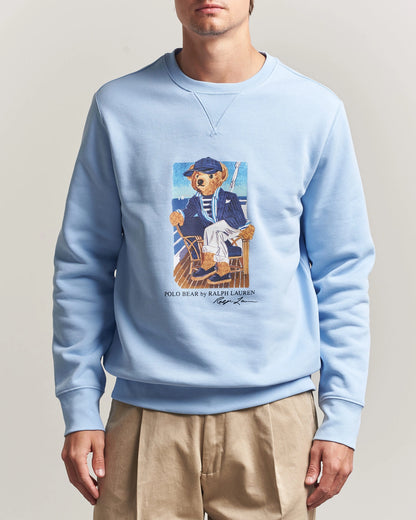 Polo Ralph Lauren Newport Bear Sweatshirt i kontorblå, produktbilde 3