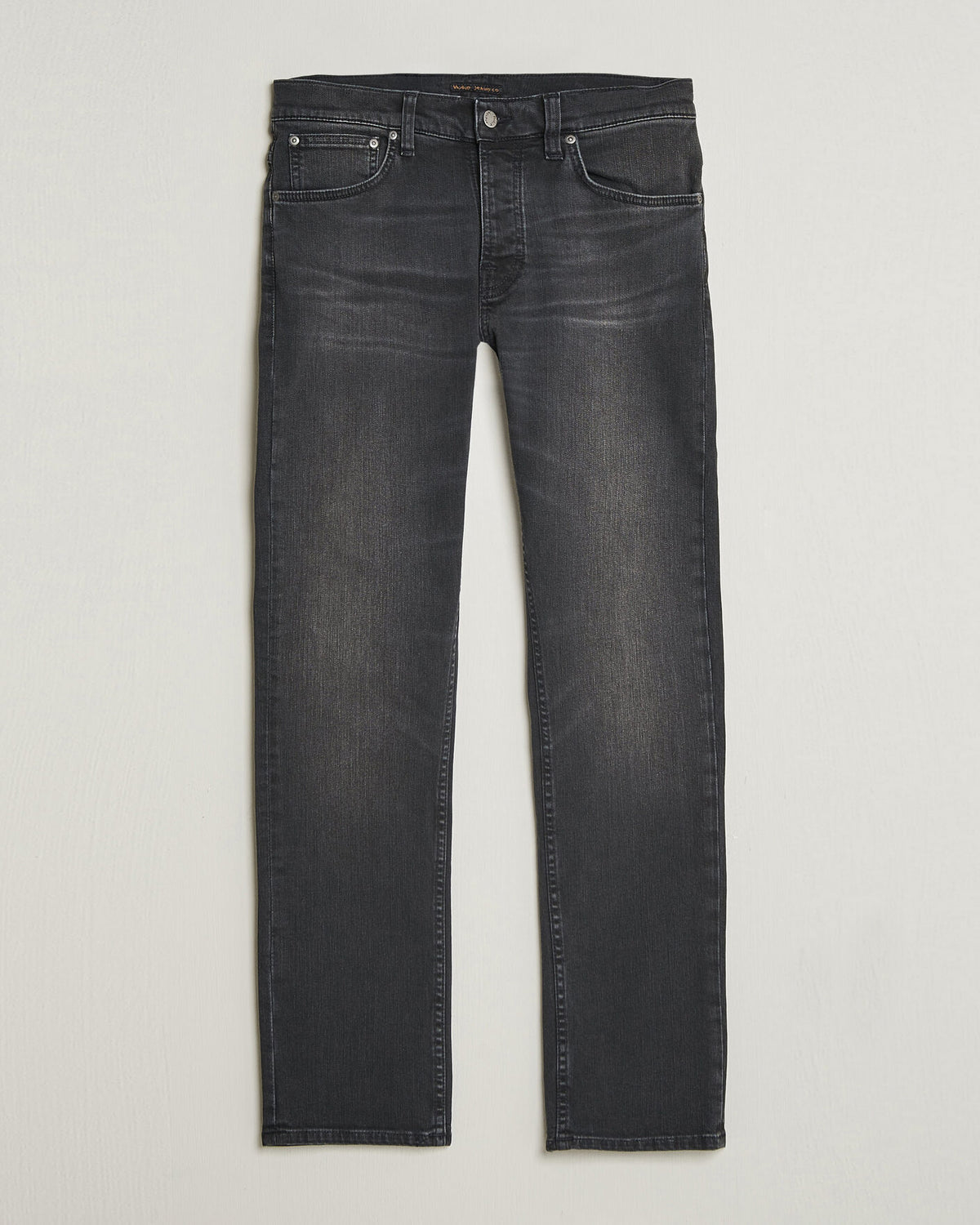 Nudie Jeans Grim Tim Jeans – Black Mist – størrelse W36, lengde L34