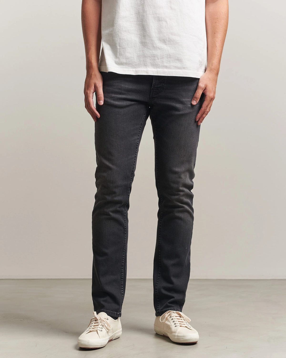 Nudie Jeans Grim Tim Jeans – Black Mist – Black Mist