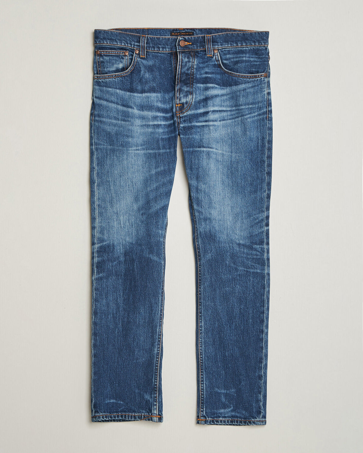 Nudie Jeans Grim Tim Jeans – Life Tracks – størrelse W36, lengde L34