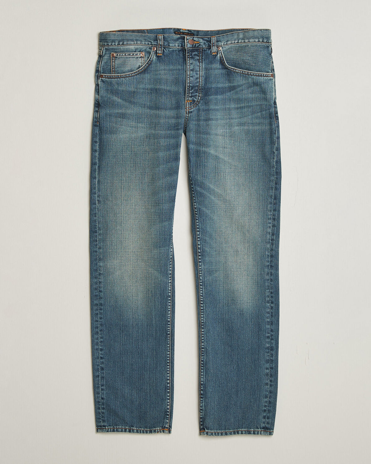 Nudie Jeans Rad Rufus Jeans – Echoed Gold – størrelse W34, lengde L34