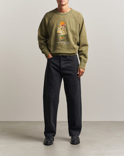 Polo Ralph Lauren Fleece Bear Sweatshirt i cruise-oliven, produktbilde 2