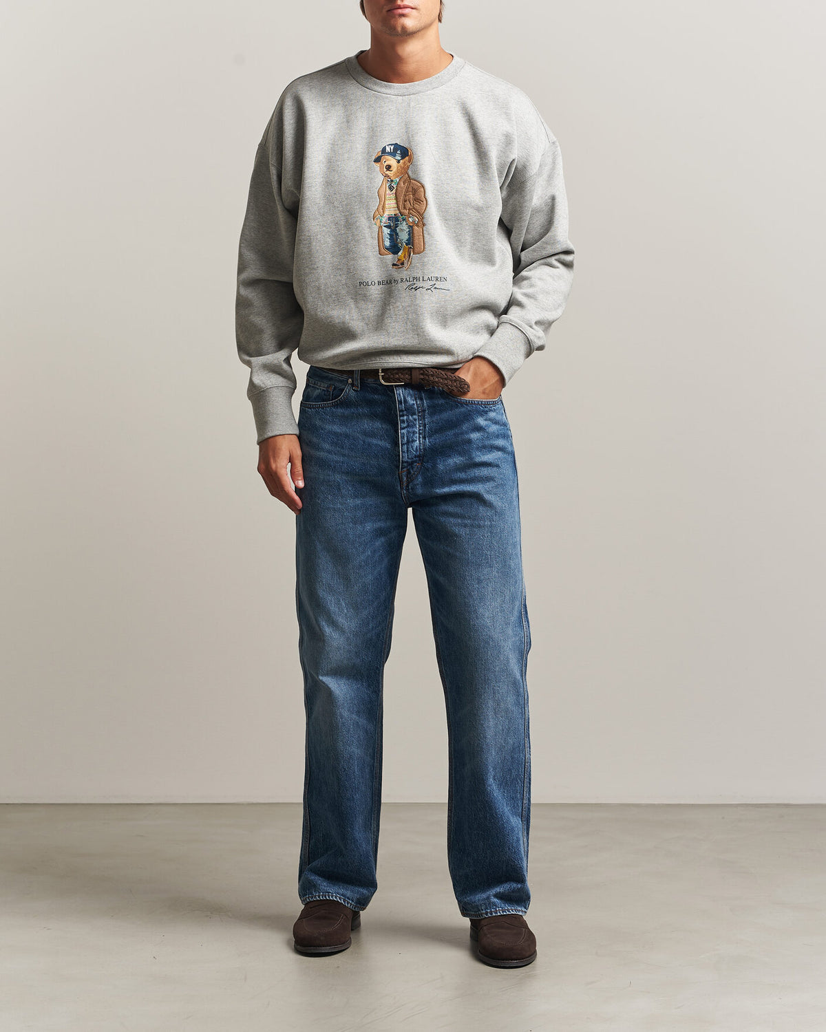Polo Ralph Lauren Athletic Fleece Bear Sweatshirt i andover-melert, produktbilde 2
