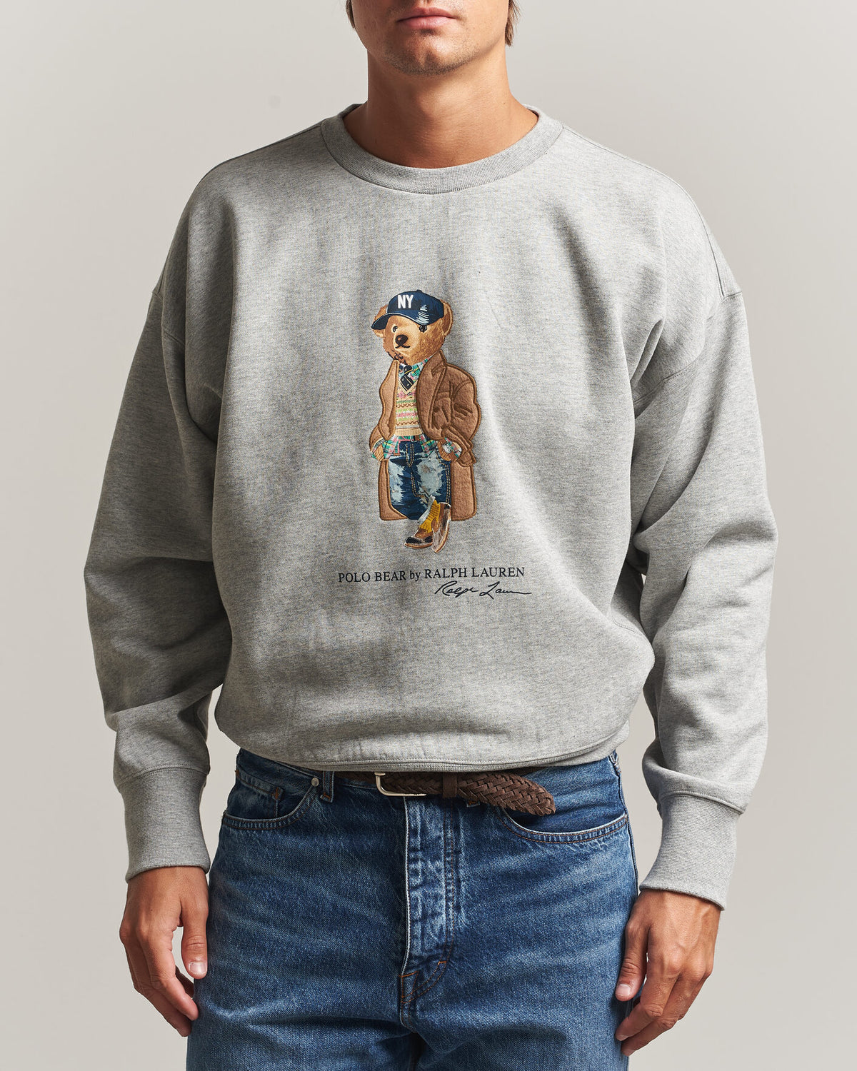 Polo Ralph Lauren Athletic Fleece Bear Sweatshirt i andover-melert, produktbilde 3