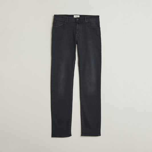 Jacob Cohën Bard Slim Fit stretchjeans – vasket svart – produktbilde