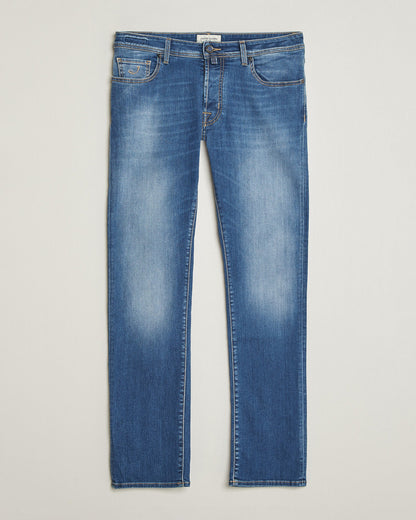 Jacob Cohën Bard Slim Fit stretchjeans – lys blå – detaljbilde 2