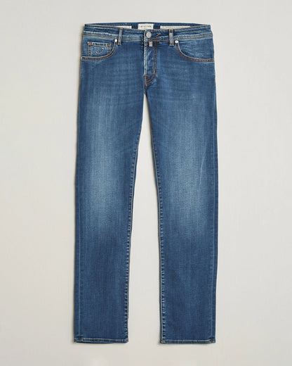 Jacob Cohën Nick F1 Slim Fit stretchjeans – lys blå – detaljbilde 2