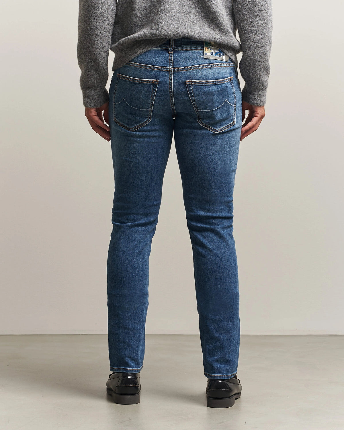 Jacob Cohën Nick F1 Slim Fit stretchjeans – lys blå – detaljbilde 5