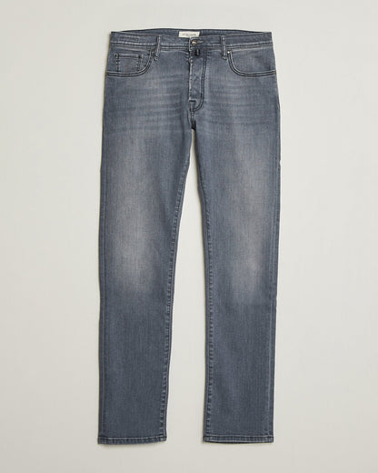 Jacob Cohën Bard Slim Fit stretchjeans – lysegrå – detaljbilde 2