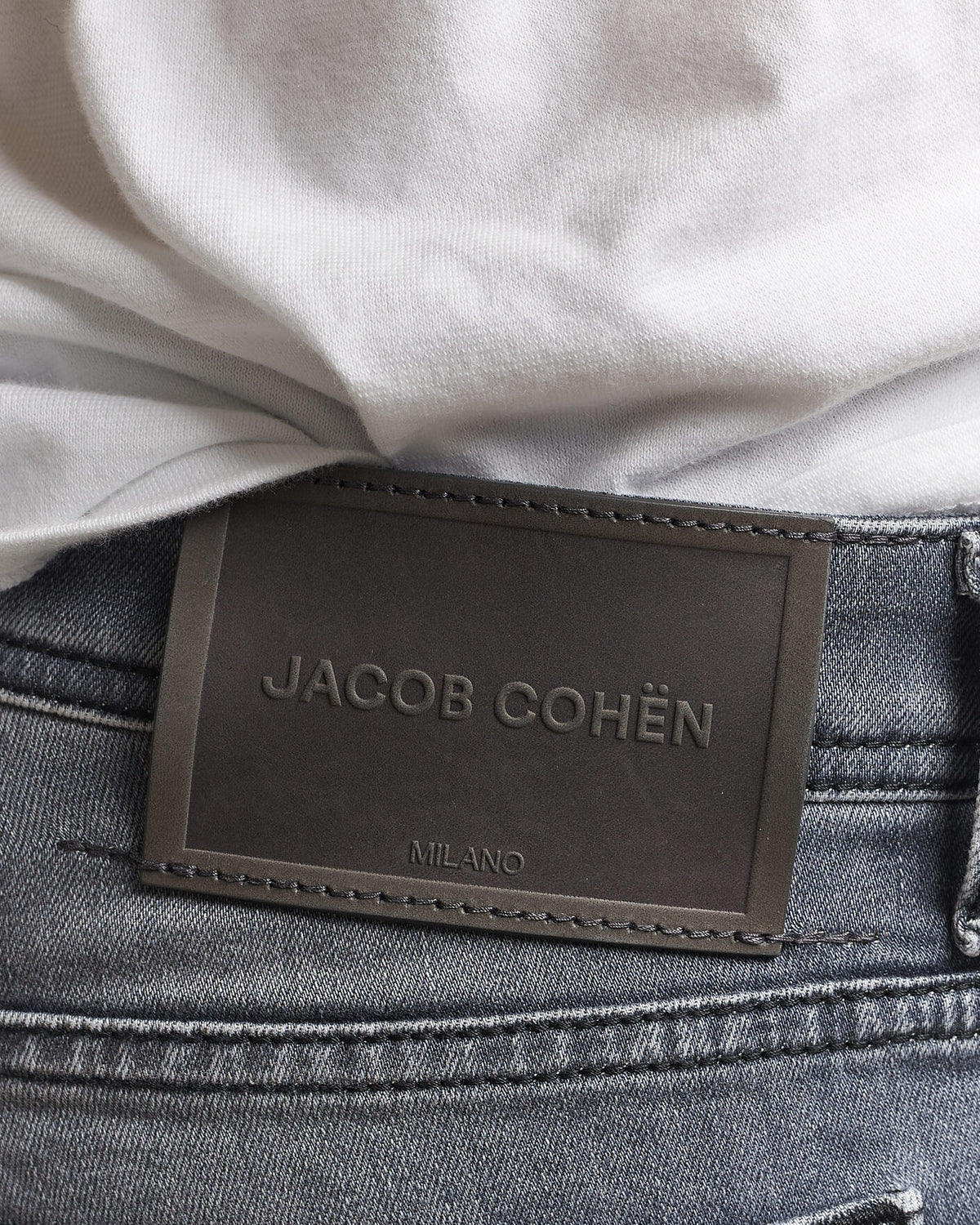 Jacob Cohën Bard Slim Fit stretchjeans – lysegrå – detaljbilde 6
