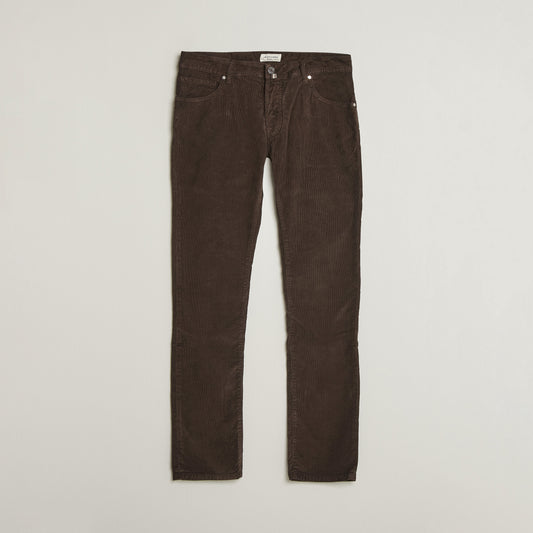 Jacob Cohën Nick Slim Fit bomullsbukse – brun – produktbilde