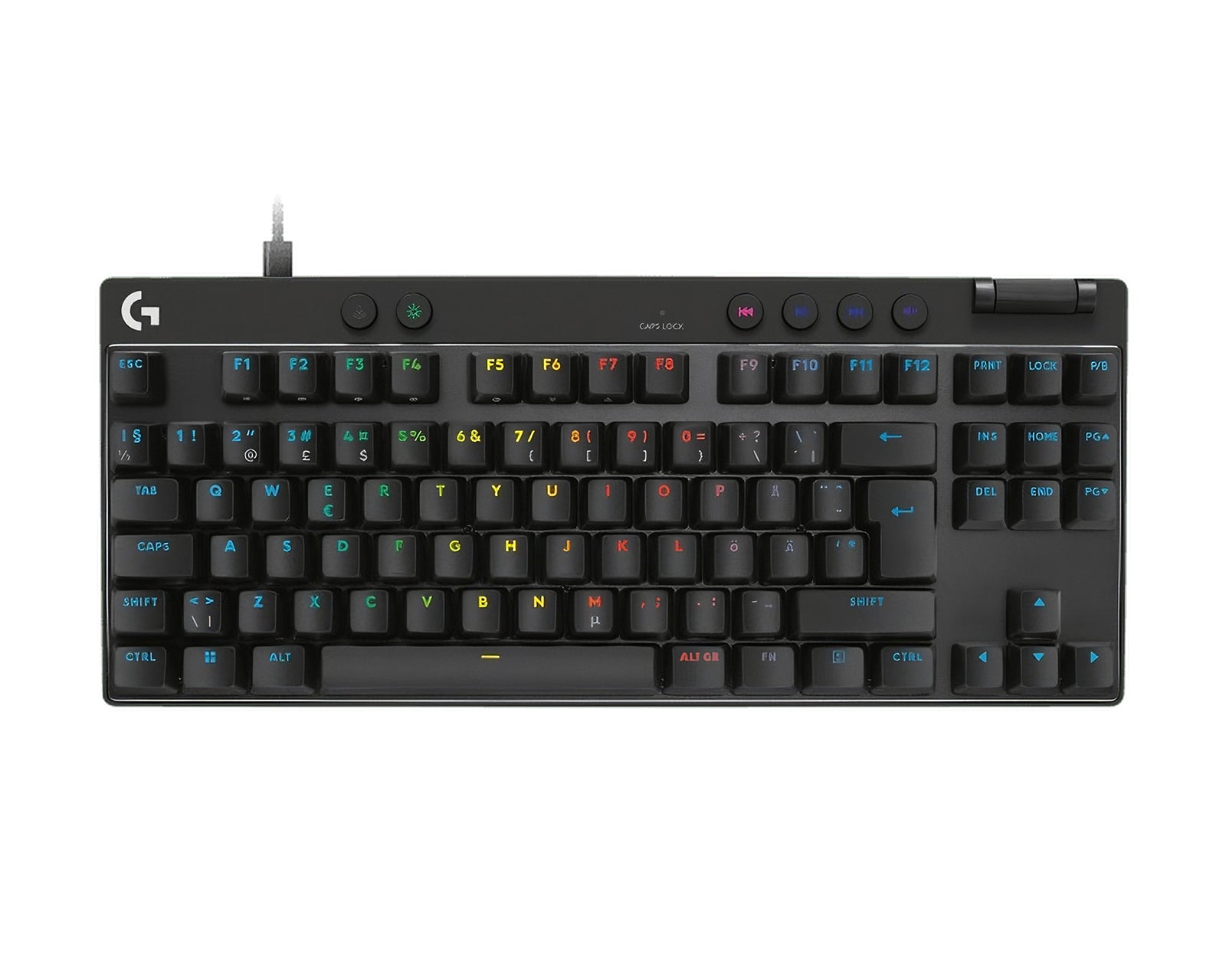 Logitech Pro X TKL Rapid Kablet Gaming Tastatur - Svart