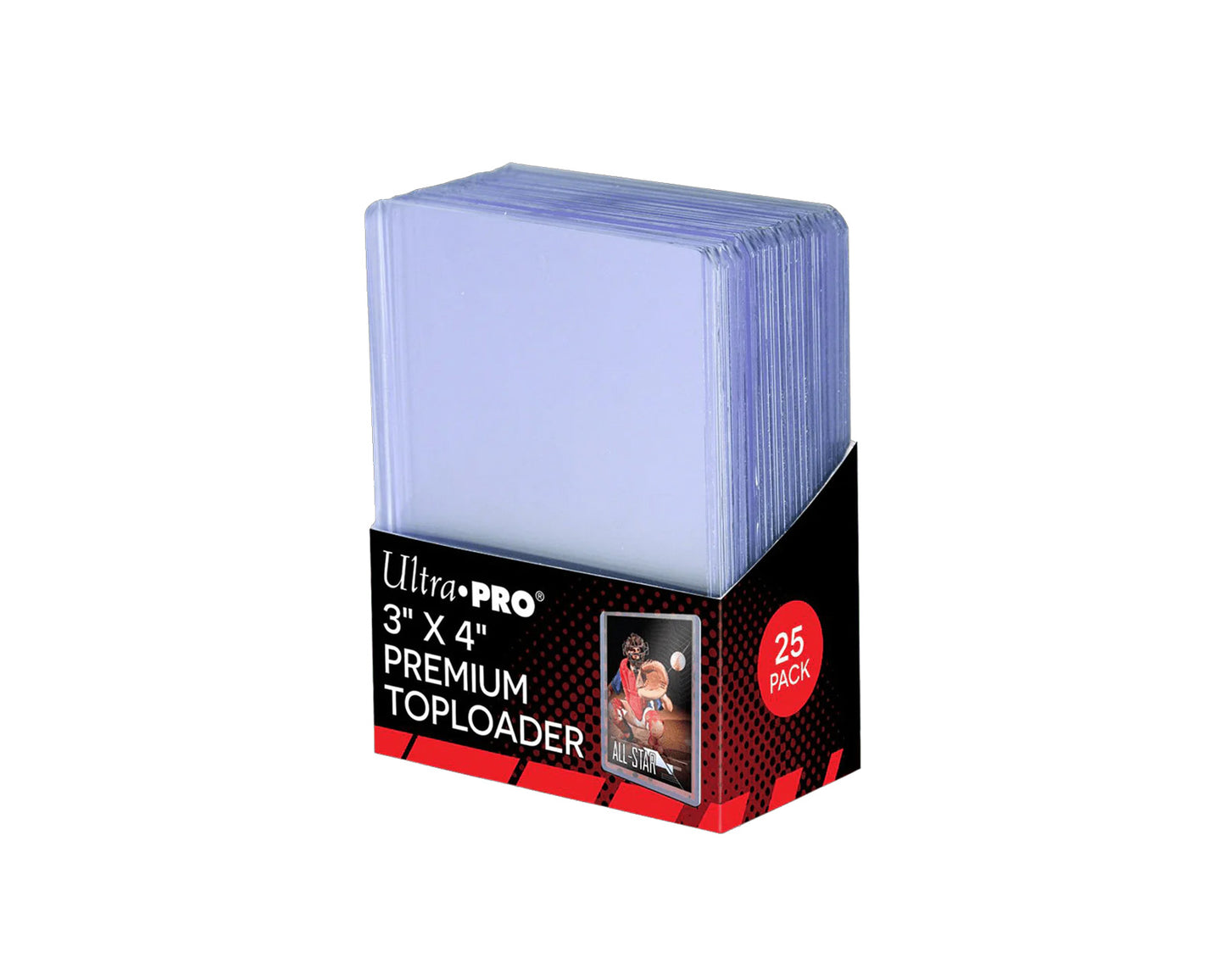 Ultra Pro Toploader 3x4" Clear Premium 25-pack - Plastfickor – original produktbilde
