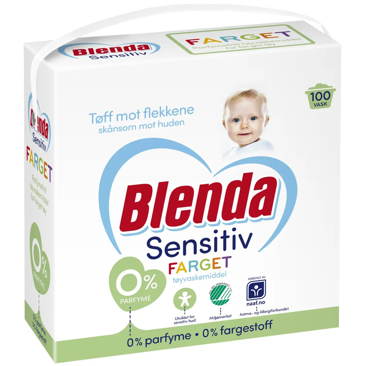 Blenda Sensitive Vaskepulver farget 4,3 kg – 4,3 kg