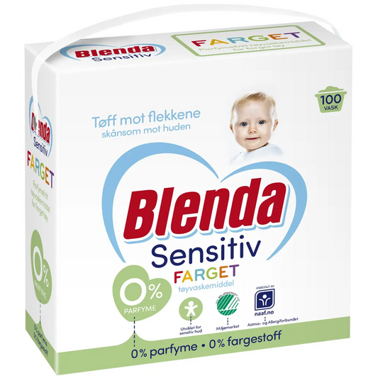 Blenda Sensitive Vaskepulver farget 4,3 kg – 4,3 kg